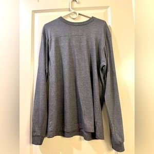 CHAMPS charcoal grey crew neck long sleeve shirt